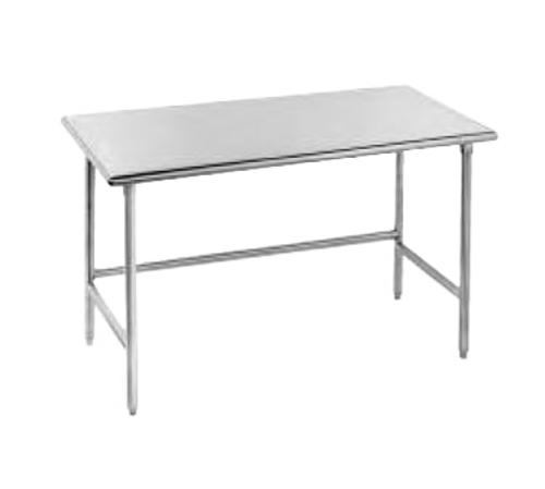 Work Table 72''W X 30''D 14 Gauge 304 Stainless Steel Top