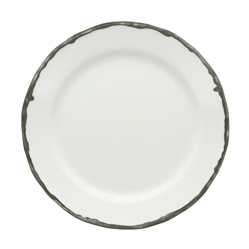 Plate, 8-9/16'' dia., round, flat, wide rim, dishwasher safe, porcelain, Cosy Cottage grey, Marie Christine by Bauscher (Formally T170021-380399)