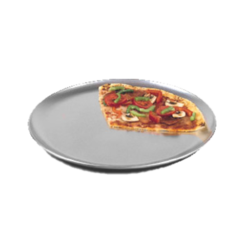 Pizza Pan, coupe style, 14'' OD, 12'' ID, solid, 18 gauge aluminum