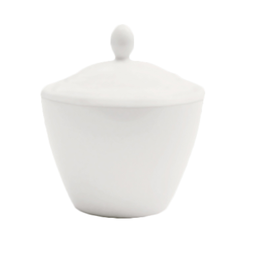 Madison Covered Sugar Pot, 7-1/2 oz., with lid, ceramic, white, Steelite Performance, Simplicity