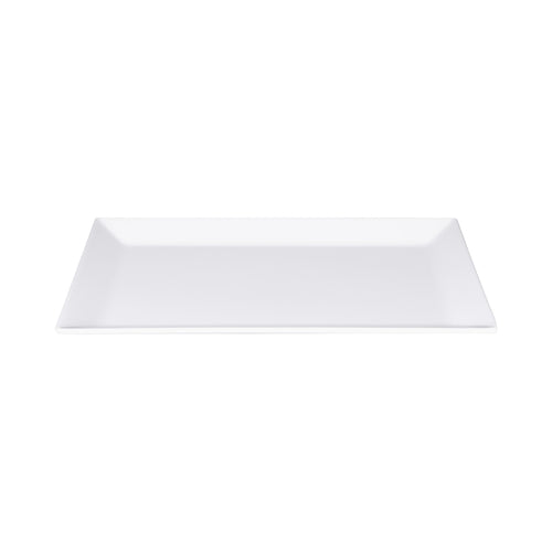 Platter, 13-3/4''L x 9''W x 1''H, rectangular, melamine, display white, Stratus Trays