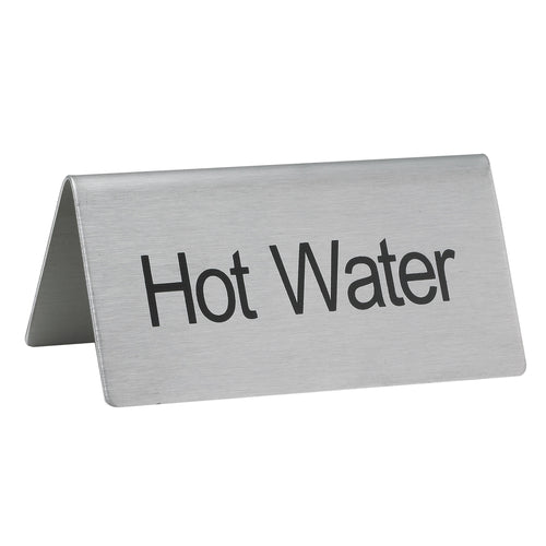 Beverage Tent Sign Hot Water Ss
