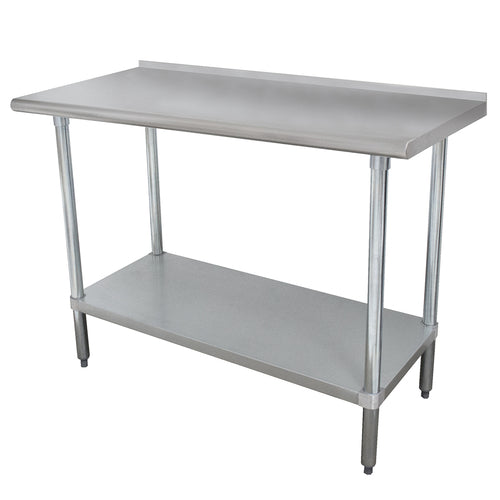 Work Table 30''W X 24''D 16 Gauge 430 Stainless Steel Top