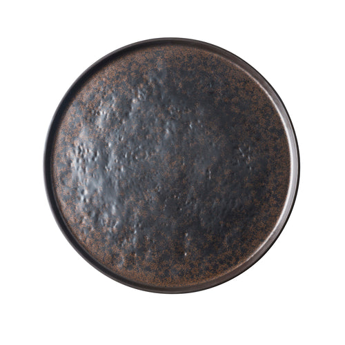 Platter/Tray, 16'' dia., round, melamine, brown