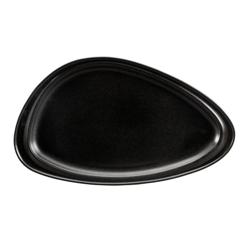 Geo Platter, 16'' x 9-1/8'', Hall China, Foundry Collection