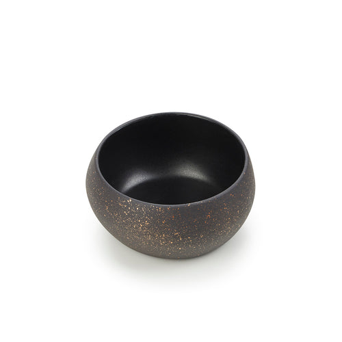 (SL1312N-20-2422) Bowl, 4-1/4 oz., 3-1/2'' dia. x 1-1/2''H, round, hand-made, porcelain, Solstice, cosmos gold, Made in France