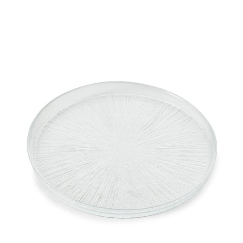 (IBR0121) Plate, 8 -1/4'' dia., round, glass, clear, Inspired by Revol