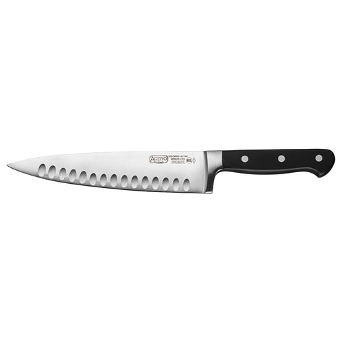 Acero Chef Knife 8'' Blade Hollow Ground Edge