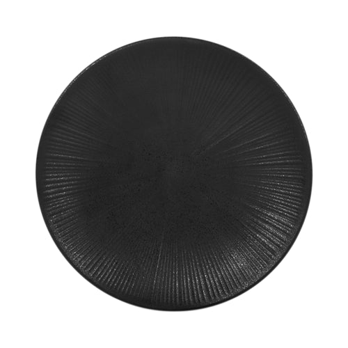 Plate, 10-1/4'' dia. x 1-1/4''H, round, melamine, black, Hermosa