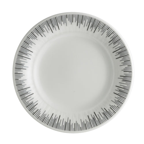 Plate, 6-1/2'' dia., round, embossed, porcelain, Royal Porcelain, Zinnia