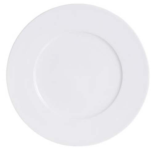 Service Plate, 12'' dia., round, wide rim, Arcoroc, Candour
