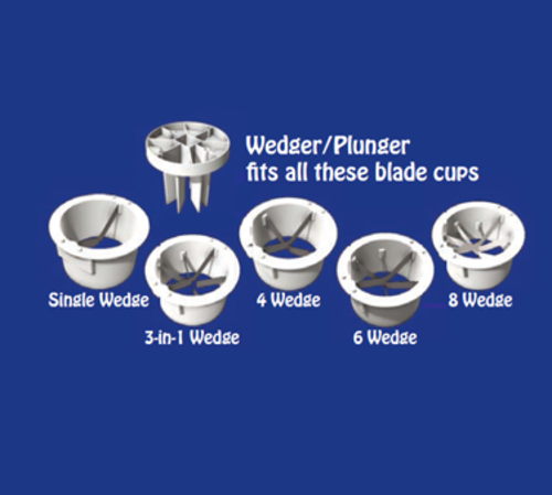 Blade Cup, with cover, (6) wedge, (fits S-9)