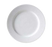 Plate, 12-1/4'' dia., round, embossed, polished foot, porcelain, bright white, Premium