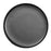 Plate 10-5/8'' dia. round,porcelain black