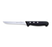 Superior Boning Knife, 6'' blade, stamped, high carbon stainless steel, black plastic handle