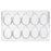 Chocolate Mold, egg, (10) 2-1/2''L x 1-3/4''W size mold, 10-7/8''L x 6''W overall, thermal shock resistant, polycarbonate, Paderno, Bakeware