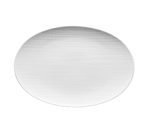 Platter, 13-1/2'' x 9-1/4'', oval, flat, microwave & dishwasher safe, porcelain, Rosenthal, Mesh, white