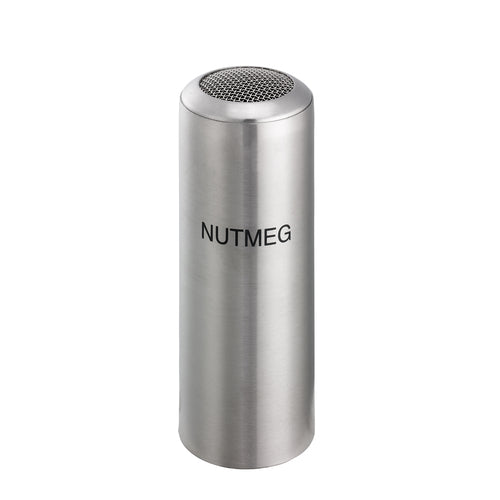 Shaker, mesh top, ''nutmeg'' printed on body, hand wash only, 18/8 stainless steel