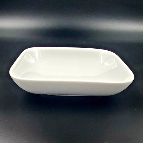 Classic Plate, 4-7/20''D x 4-7/20''W x 1-2/5''H, square, porcelain, white