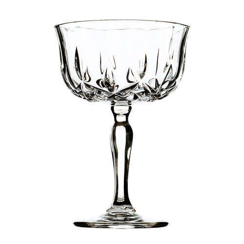 Hospitality Brands Monarch Coupe Glass, 8 oz., 5-1/2''H (T 4''; B 2-3/4''), lead-free Eco Crystal glass, clear