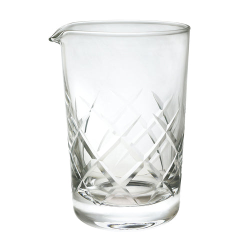 Cocktail Stirring Glass, 22 oz., 3-3/4'' dia. x 4-7/8''H, with pour spout, lead-free, glass, clear