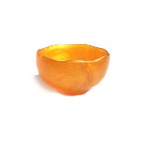Condiment bowl 8 oz  diswasher safe,break resistant Tangerine Pearl
