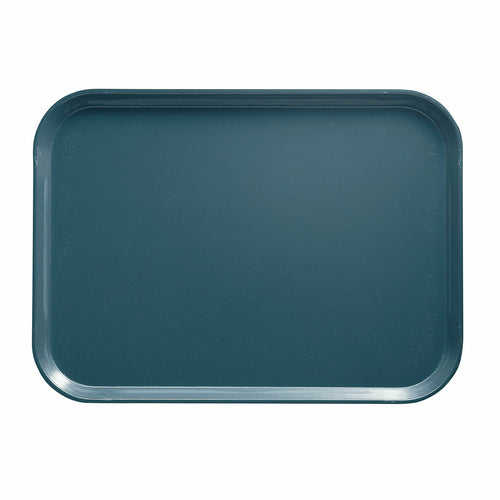 Camtray, rectangular, 14'' x 18'', high-impact fiberglass, color permanently molded into tray, dishwasher safe, slate blue, NSF