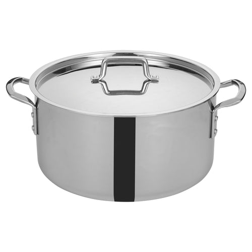Tri-Gen Induction-Ready Stock Pot 20 qt. 14'' dia. x 9-1/16''H with cover