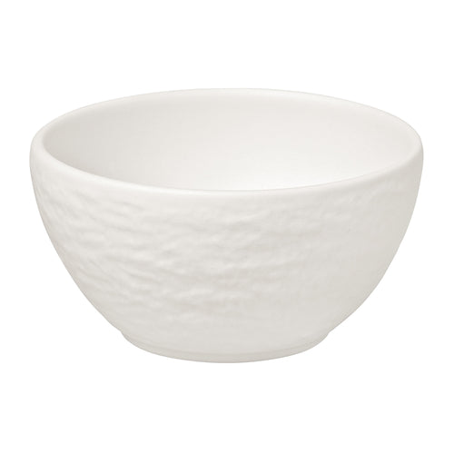 Bowl, 3-1/8'' dia., round, dishwasher and microwave safe, porcelain, The Rock white glacier