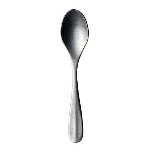 Coffee Spoon, 4-1/2'', 18/10 stainless steel, Sola Switzerland, Baguette Vintage Stonewash