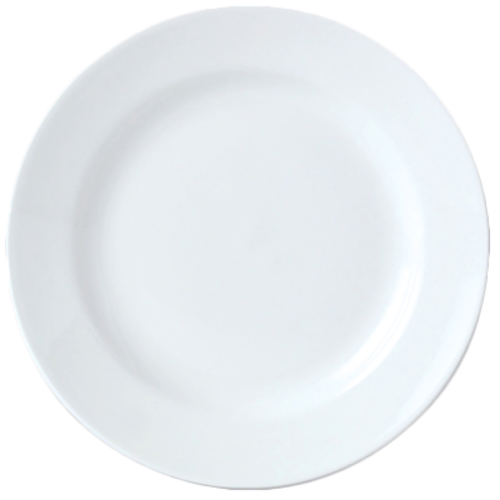 Madison Plate, 9'' dia., round,ceramic, white, Steelite Performance, Madison