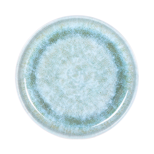 Plate, 8'' dia. x 7/8''H, round, break, chip, stain & scratch resistant, dishwasher safe, BPA free, melamine, Monet, Sea Moss