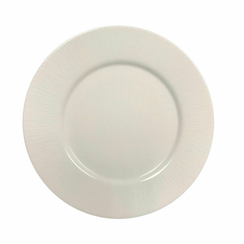 Plate, 6-1/2'' dia., round, flat, rimmed, porcelain, white, Emanata by Bauscher
