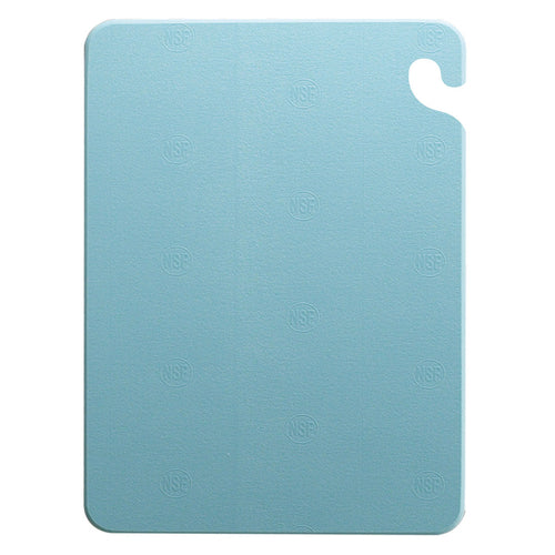 Cut-N-Carry Cutting Board, 18'' x 24'' x 1/2'', food safety hook, dishwasher safe, co-polymer, blue, NSF