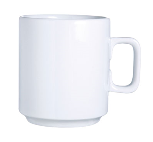 Mug, 11 oz., 3''H, stackable, Arcoroc, Candour