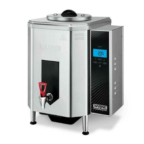 Hot Water Dispenser, countertop, electric, 10 gallon capacity (heats in 3 hours), max temp 205F1800 watts, 120v/60/1-ph, 15 amps, cord, NEMA 5-15P, NSF