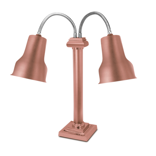 Lamp Warmer, double, self standing, (2) 250W type bulb (included), flexible lamp head