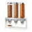 Luxe Cereal Dispenser (3) 4-1/2L capacity cylinders