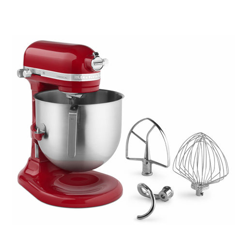 Mixer 8 Qt Empire Red W/bowl,beater,whip & Hook