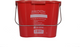 Kleen-Pail Pro Kleen, 6 qt., rounded corners, trilingual design, plastic, red, NSF