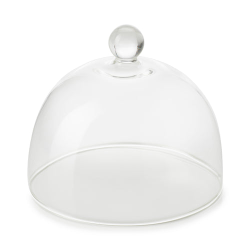 Cloche, 5'' dia. x 3-1/2''H, round, glass, clear, Inspired by Revol