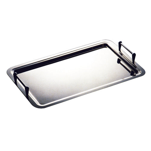 Tray, 23-5/8'' x 16-1/2'', rectangular, with stackable handles, dishwasher safe, Giotto