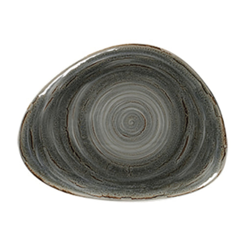 Spot Plate, 9-1/2''L x 7-11/16''W, organic shape, flat, porcelain, peridot