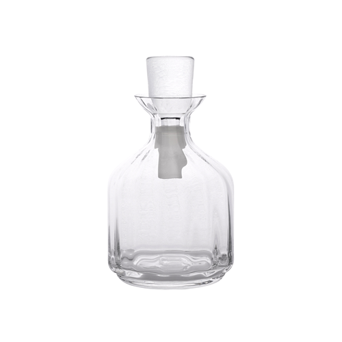 Decanter, 12 oz., 6-1/4''H (3-3/8'' D), with stopper, glass, Medina
