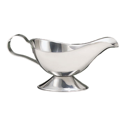 (Formerly World Tableware) Gravy Boat, 10 oz., 18/8 stainless steel, Belle Collection
