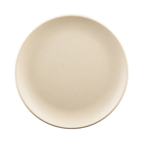 Plate, 6'' dia. x 5/8''H, round, rolled edge, papyrus, Greenovations