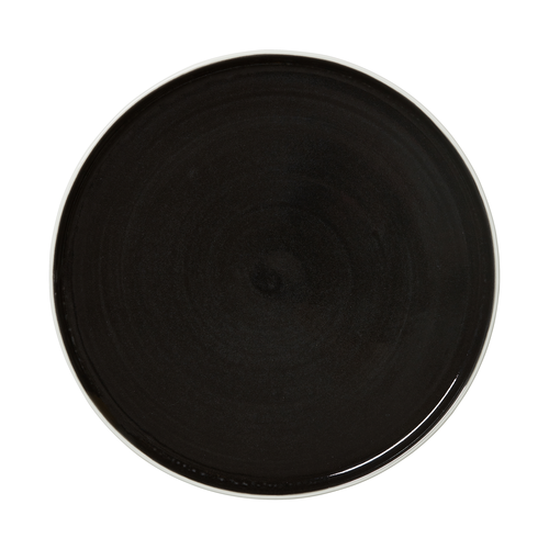 Stack Plate, 10'' x 0.5''H, Round, Alumina Vitrified, black, Steelite Performance, Nyx