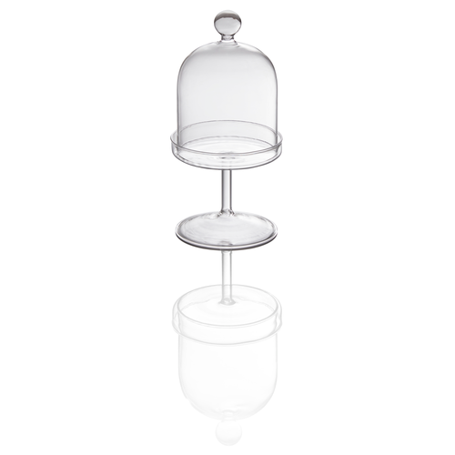 Cloche on Stand, 3.9'' dia. x 8.3''H, round, glass, Clear, Style Lights by WMF