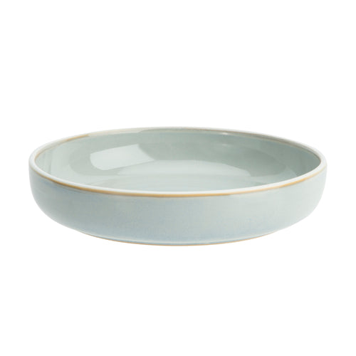 Tapas Dish, 23-1/2 oz., 7'' dia., round, porcelain, color glazed, stratus (grey), Studio Pottery