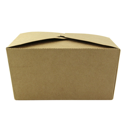 2-compartment kraft cardboard meal box 35oz 8.43 x 6.1 x 1.85in